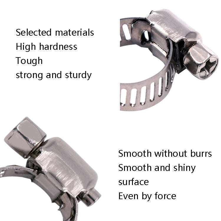 10pcs Stainless Steel Water Pipe Hose Clamp, Stainless Steel Pipe Clamp