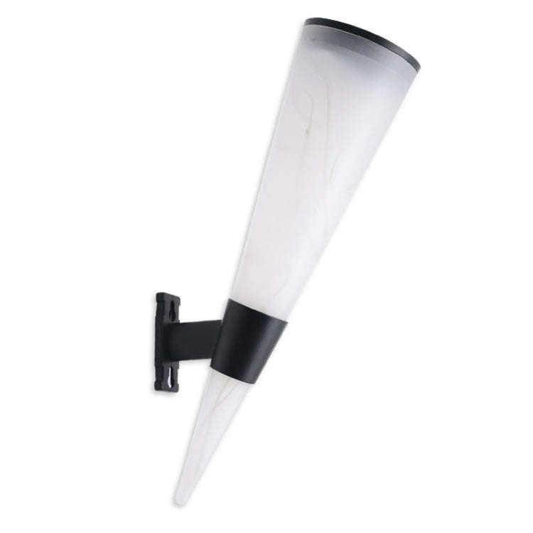 N231 Circular Cone Solar Wall Lamp Outdoor Garden Landscape Light, Style:, String Lights, Colorfu...