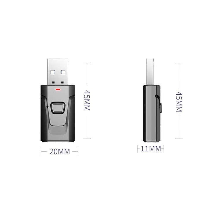 T7 4 In 1 Bluetooth 5.0 USB Transmit Receiving Audio Adapter, T7 4 In 1