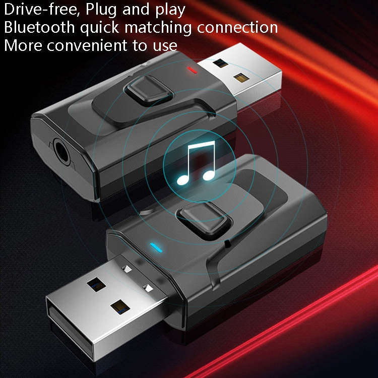T7 4 In 1 Bluetooth 5.0 USB Transmit Receiving Audio Adapter, T7 4 In 1