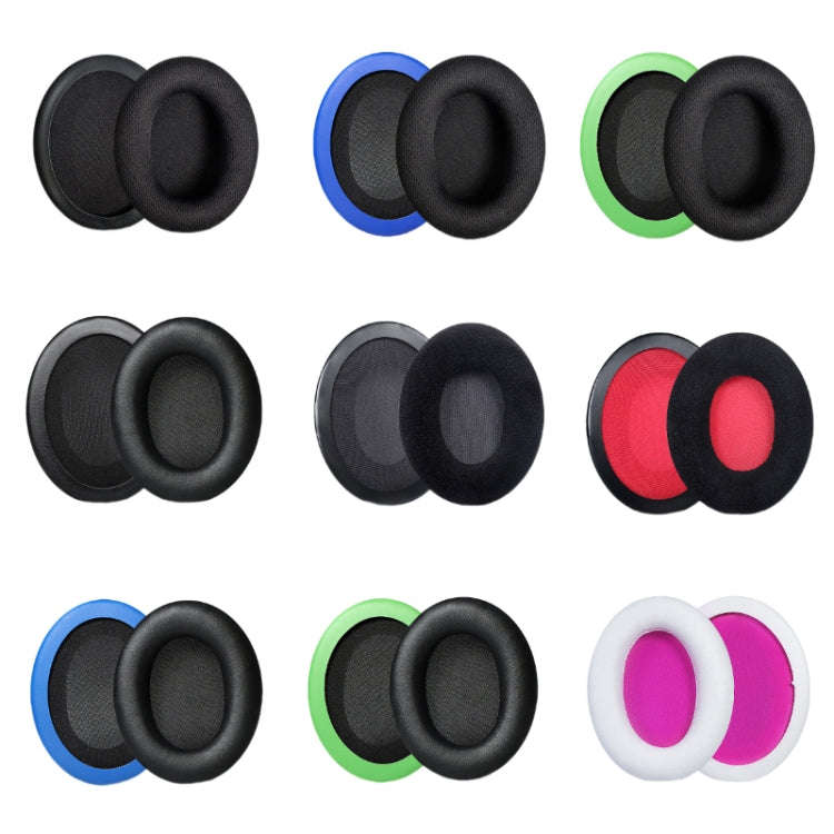2pcs Headset Earmuffs For Kingston HyperX, Black Mesh, Black Mesh+Green, Black Protein Skin, Blac...