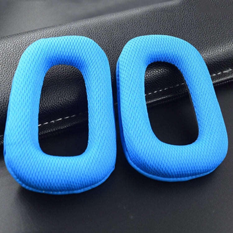 2 PCS Headset Sponge Earmuffs for Logitech G35 / G930 / G430 / F450, Black, Blue, Black+Red