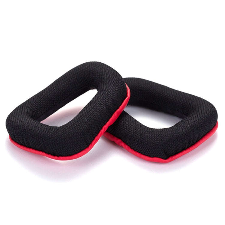 2 PCS Headset Sponge Earmuffs for Logitech G35 / G930 / G430 / F450, Black, Blue, Black+Red