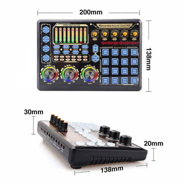 Live Microphone Equipment Sound Card, GAX-X8