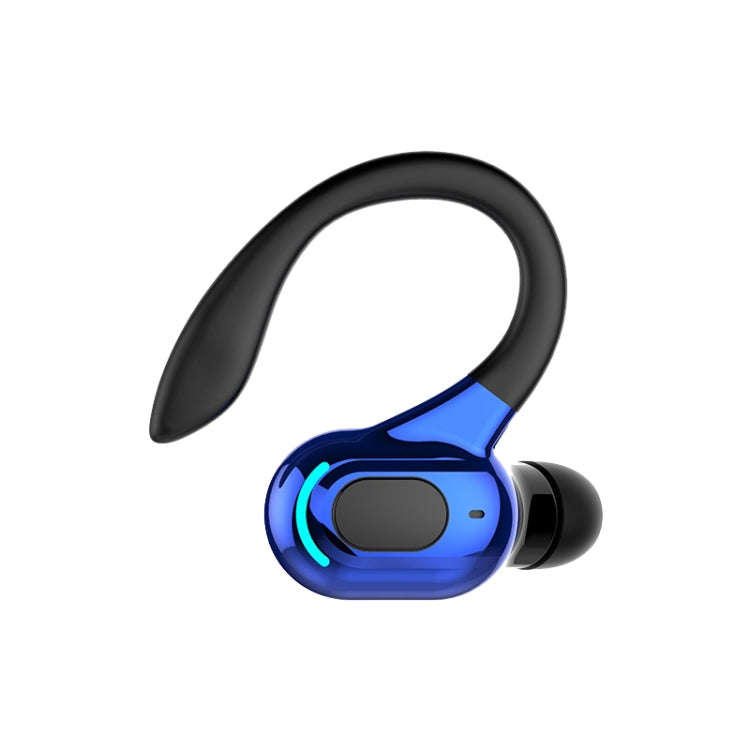 F8 Bluetooth 5.1 Ear-Mounted Stereo Wireless Sports Earphone, Single Earphone (Black), Single Ear...