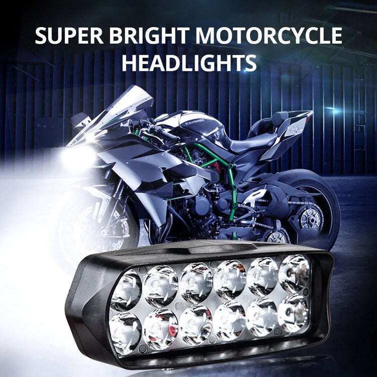 2 PCS MK-265 Motorcycle Character Shooting Light Auxiliary Day Running Light, Style:, 8 LEDs, 12 ...