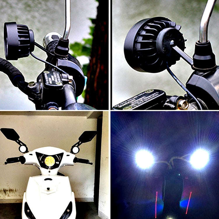 2 PCS MK-262 6 LEDs Motorcycle Fog Lamp, Shooting Light