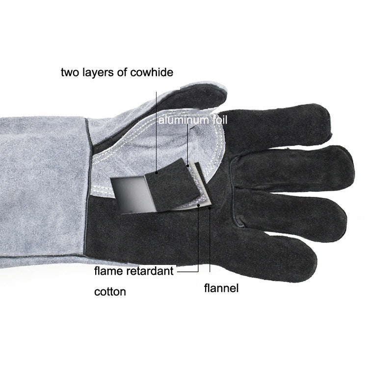 1 Pair JJ2001-1 Oven Microwave Baking Barbecue Insulation Gloves, Barbecue Insulation Gloves