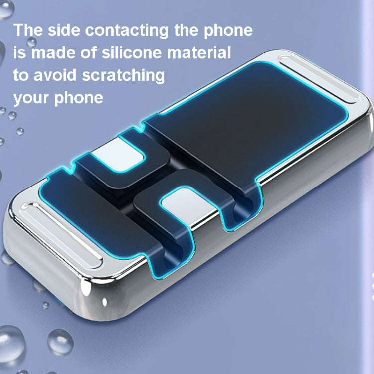 S15 Magnetic Aluminum Alloy Bracket Data Cable Storage Sticker Car Phone Holder