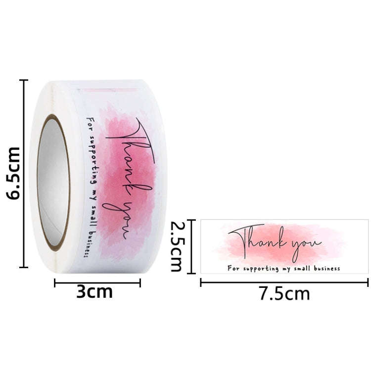 Rectangle Thank you for Your Order Sticker Seal Label, 2.5x7.5cm