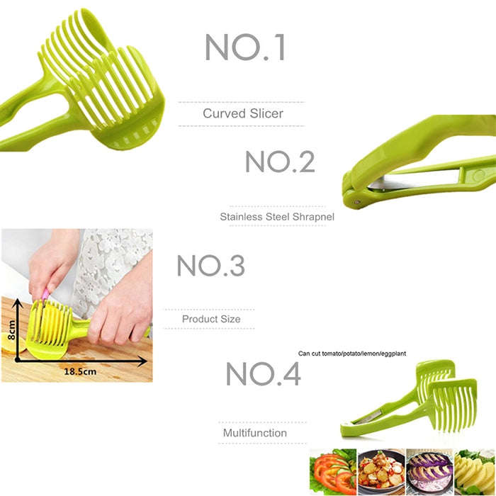 Handheld Creative Kitchen Fruit Vegetable Slicer Lemon Cutter Multi-function Kitchen Tool, Lemon ...