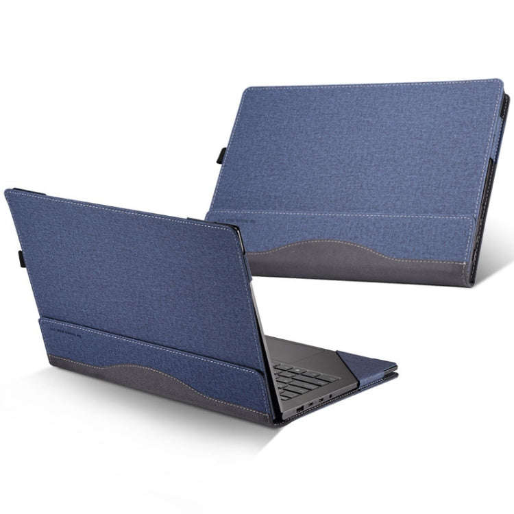 PU Leather Laptop Protective Case For HP Envy X360 15-BP / CN / DR / DS, Blue, Black, Wine Red
