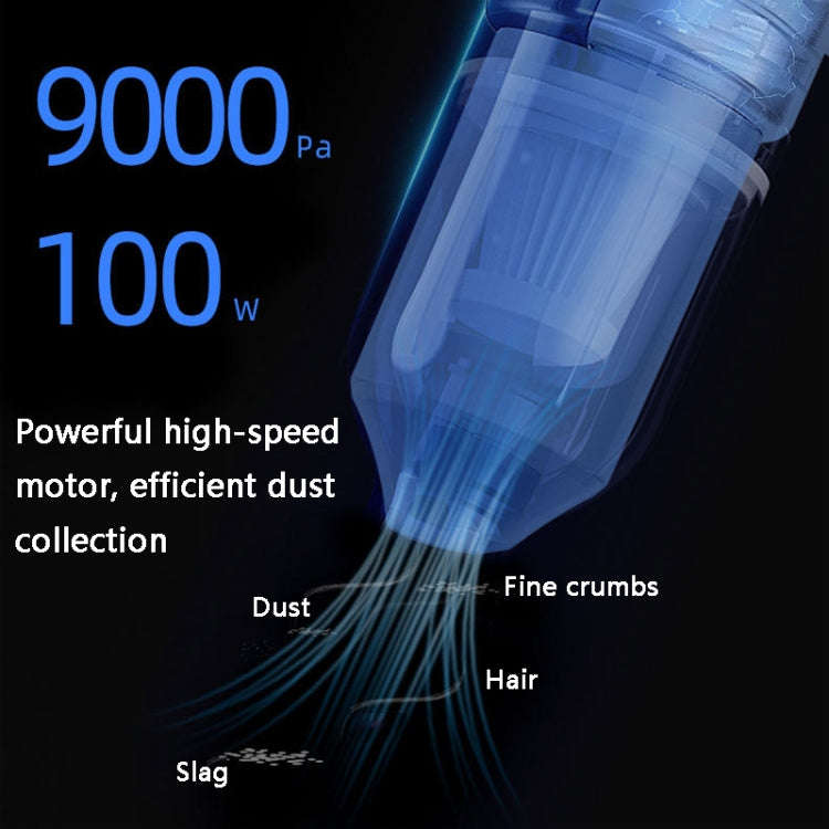FL-8803 Portable Handheld Car Vacuum Cleaner, Style:, 3.7V Wireless Charging (Black), 3.7V Wirele...