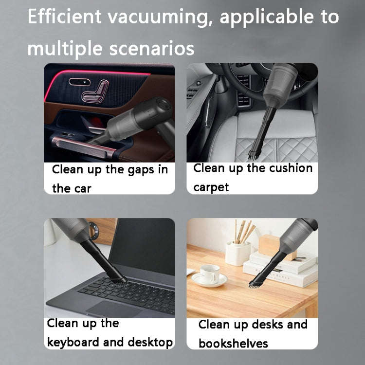 FL-8803 Portable Handheld Car Vacuum Cleaner, Style:, 3.7V Wireless Charging (Black), 3.7V Wirele...