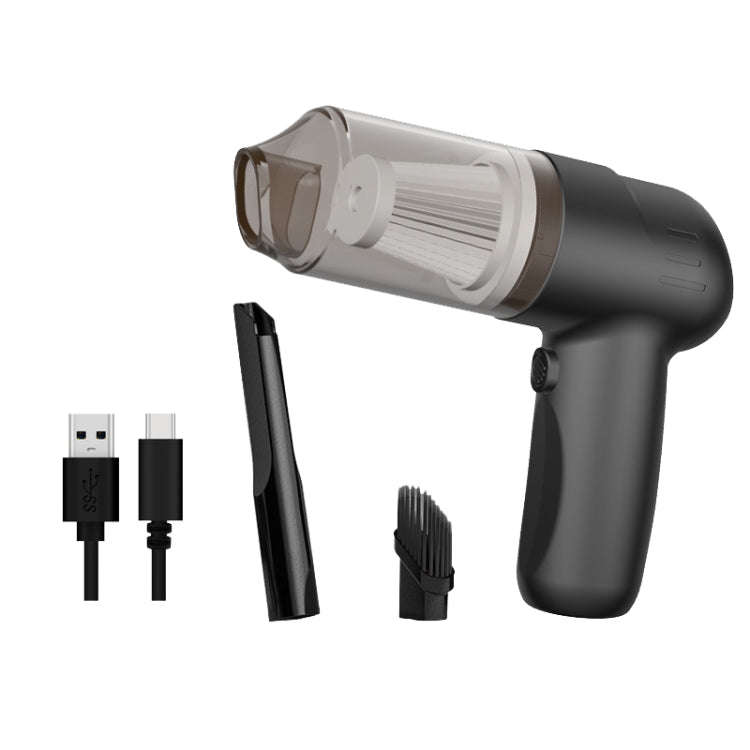 FL-8803 Portable Handheld Car Vacuum Cleaner, Style:, 3.7V Wireless Charging (Black), 3.7V Wirele...