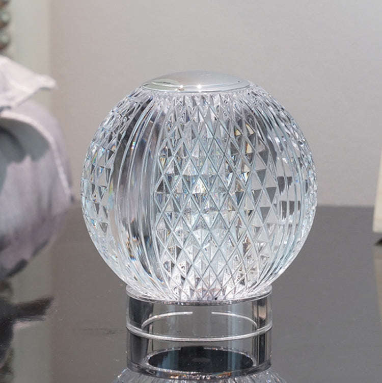Crystal Ball Small Table Lamp USB Acrylic Night Light, MT2 80 x 80mm, MT1  110 x 110mm