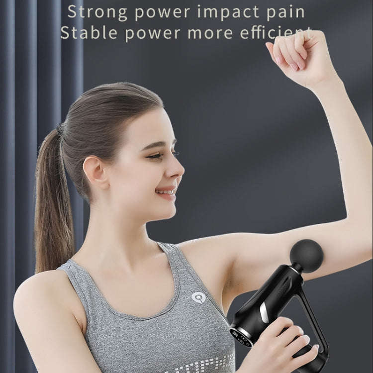 HB-008  Triangular Electric Fascia Gun Body Massage Gun, LCD Style, Button Style