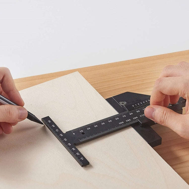 T072 Woodworking Multifunctional Aluminum Alloy Marking Ruler, T072