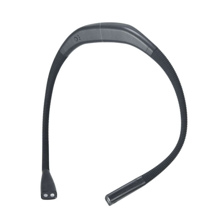 LED Hanging Neck Light Universal Hose Eye Protection Reading Light, Space Silver, Elegant Black