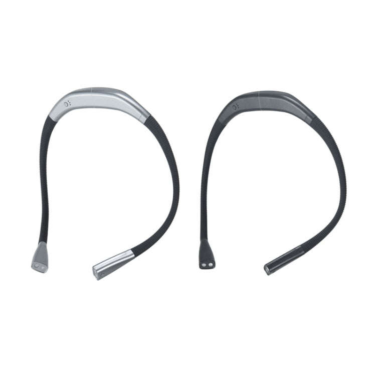 LED Hanging Neck Light Universal Hose Eye Protection Reading Light, Space Silver, Elegant Black