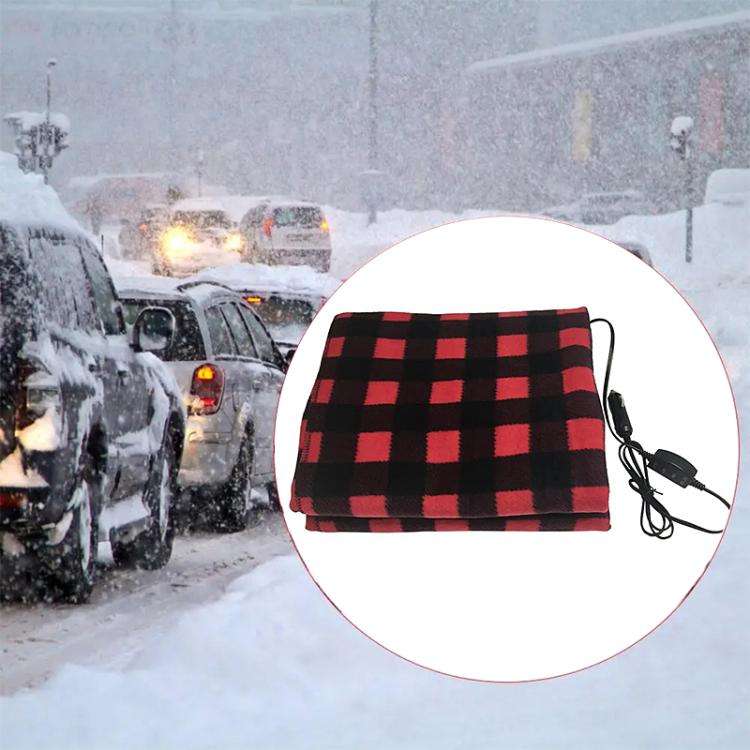 12V Car Winter Electric Heating Blanket, Ordinary Type Red, Temperature Control Type Red