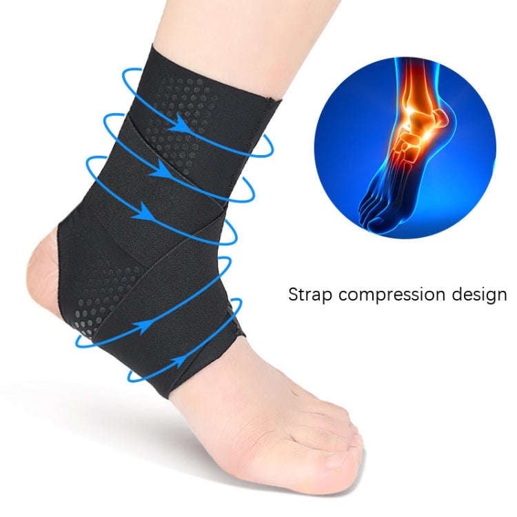 Thin Anti-Slip Dispensing Sports Compression Bandage Ankle Brace, M, L, XL