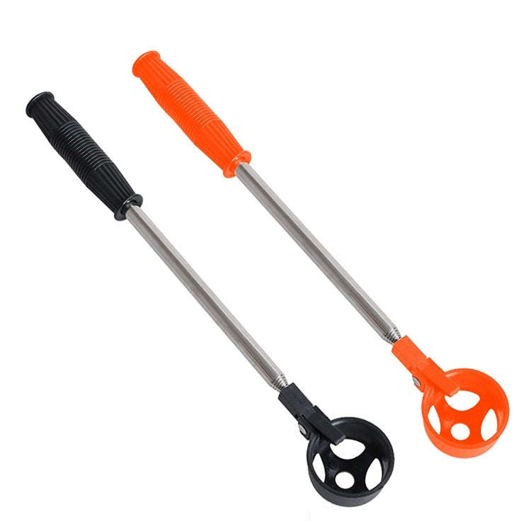Golf 8 Sections Foldable Antenna Rod Stainless Steel Ball Picker, ZH-016 Orange, ZH-016 Black