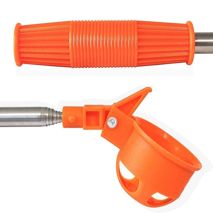 Golf 8 Sections Foldable Antenna Rod Stainless Steel Ball Picker, ZH-016 Orange, ZH-016 Black