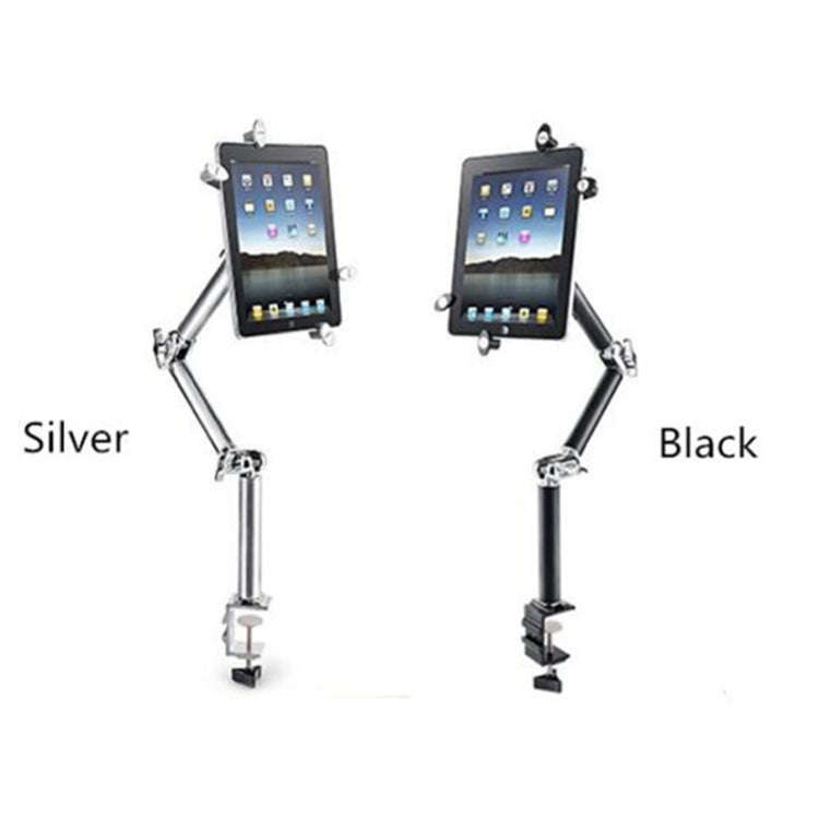 TB-03 Universal Desk Clamp Tablet Stand Aluminum Alloy Articulating Arm with 3-Section Folding & ...