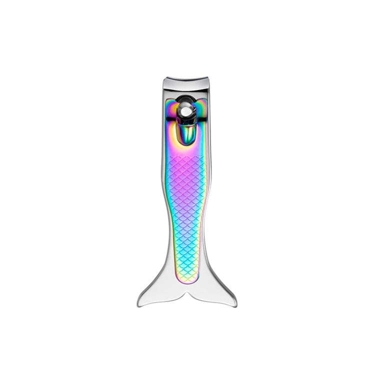 Small Color Titanium Nail Clipper Gradient Mermaid Handle Nail Clipper Nail Art Tool, 3 PCS Small...