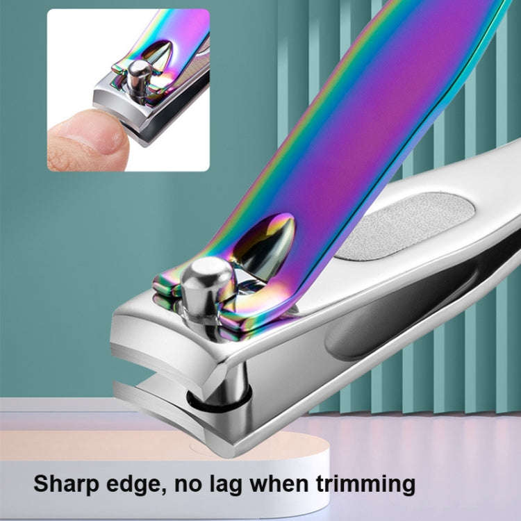 Small Color Titanium Nail Clipper Gradient Mermaid Handle Nail Clipper Nail Art Tool, 3 PCS Small...