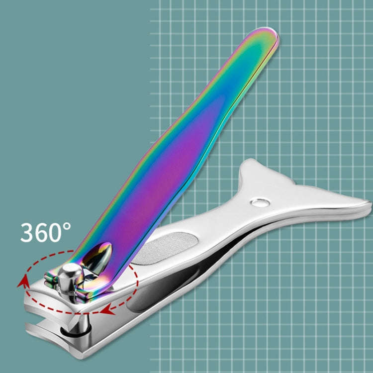 Small Color Titanium Nail Clipper Gradient Mermaid Handle Nail Clipper Nail Art Tool, 3 PCS Small...