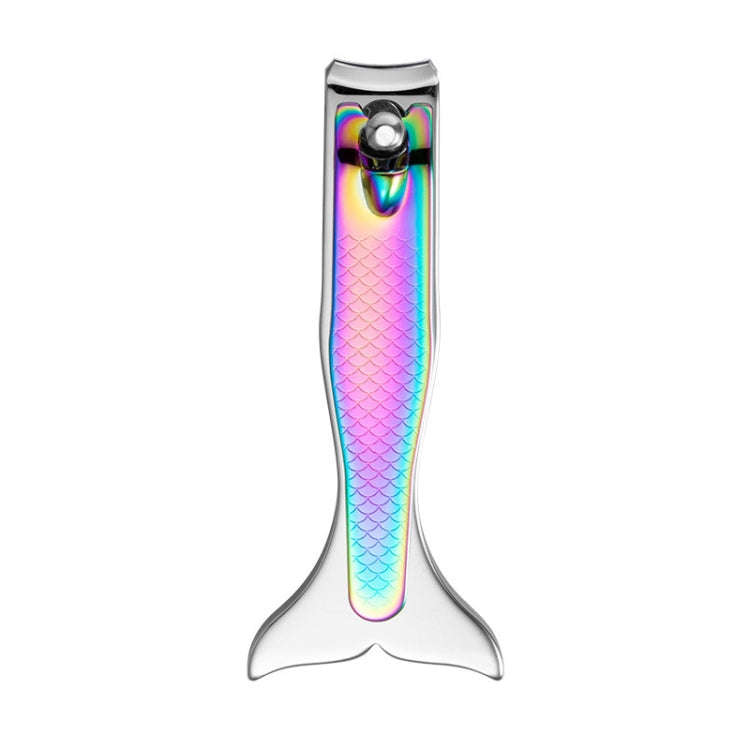 Small Color Titanium Nail Clipper Gradient Mermaid Handle Nail Clipper Nail Art Tool, 3 PCS Small...