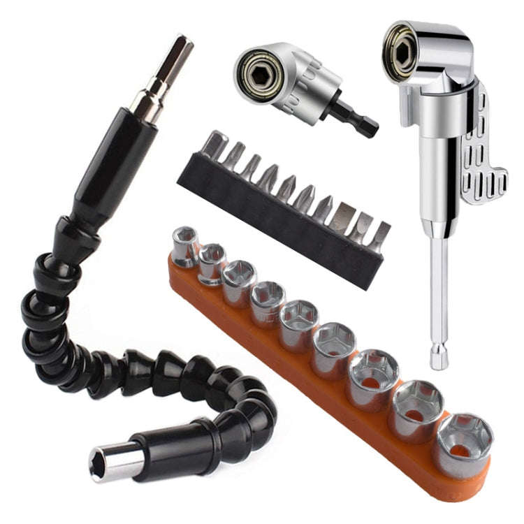22 PCS / Set Screwdriver Corner Universal Soft Shaft Hex Handle Batch Combination Tool, 22 PCS / ...