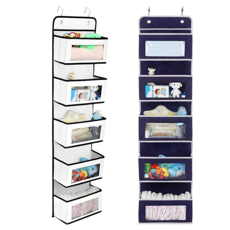 Five-Layer Non-Woven Door Rear Storage Hanging Bag, Five-Layer Non-Woven White, Five-Layer Non-Wo...