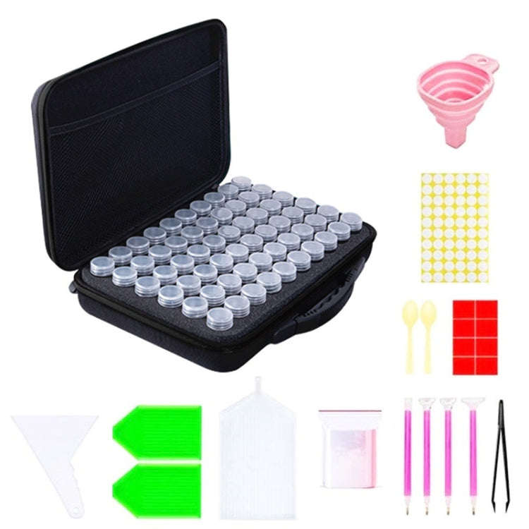 Multifunctional Portable Diamond Painting Tool Set Storage Bag, Style:, 30 Grid (Purple), 30 Grid...