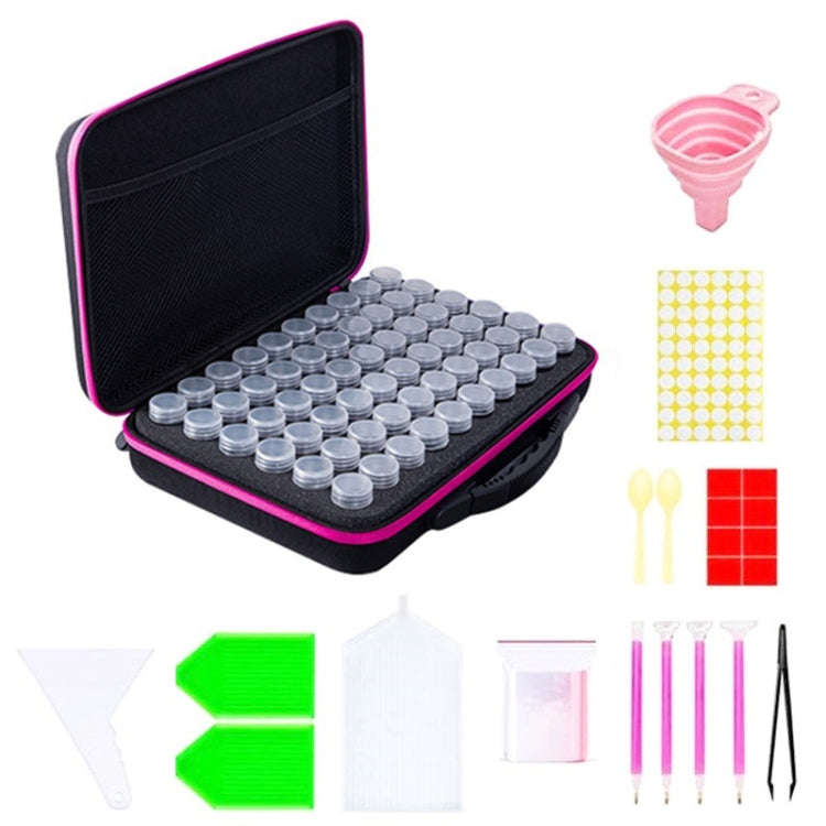Multifunctional Portable Diamond Painting Tool Set Storage Bag, Style:, 30 Grid (Purple), 30 Grid...