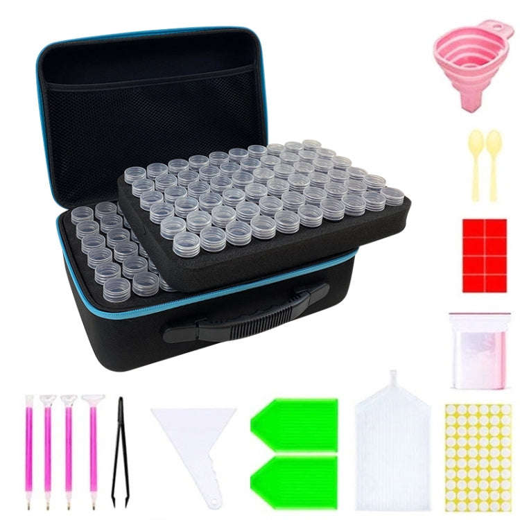 Multifunctional Portable Diamond Painting Tool Set Storage Bag, Style:, 30 Grid (Purple), 30 Grid...