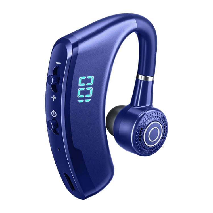 V9S Bluetooth Headset Noise Cancelling Headphones With LED Display, Black Single Ear, Blue Single...