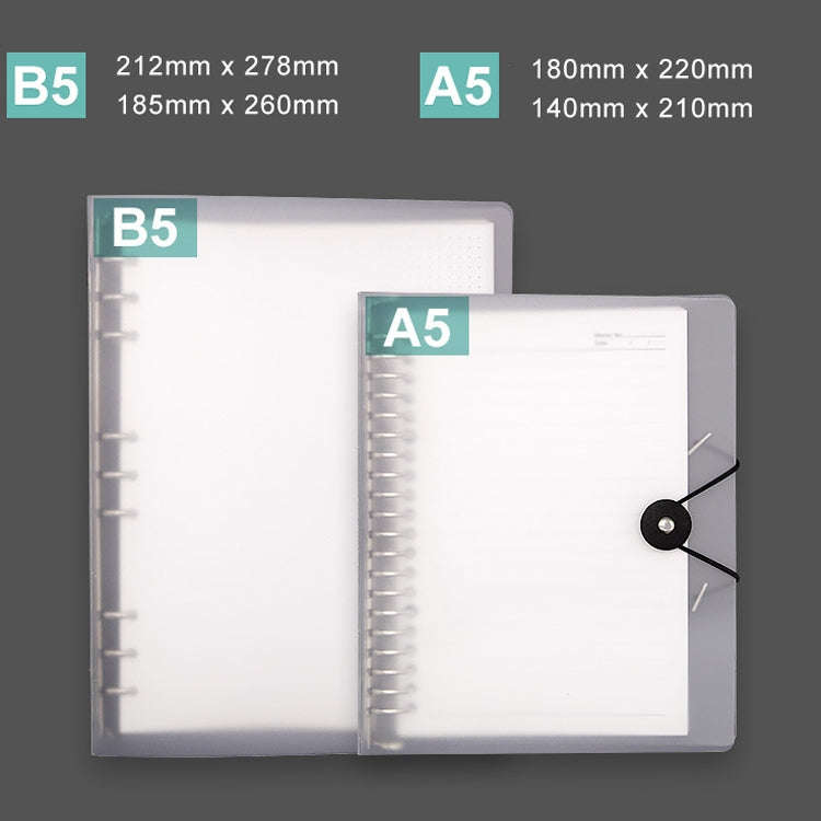 Transparent Matte PP Soft Shell Cover Hand Accountive Page, Style:, A5 Horizontal Core, A5 Cornel...