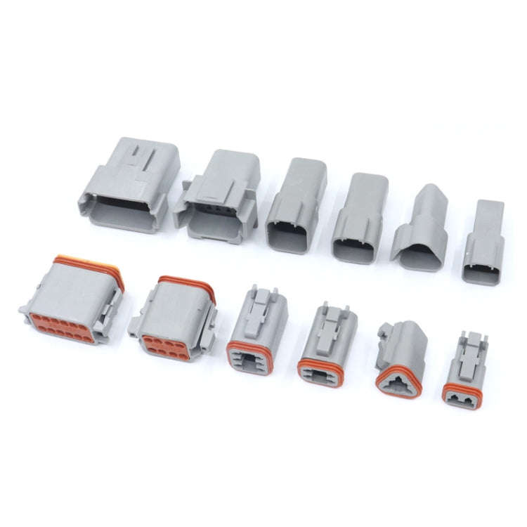 Car Waterproof Connector Conductive Connection Terminal, 4 PCS DT04-2P / DT06-2S With Copper, 4 P...