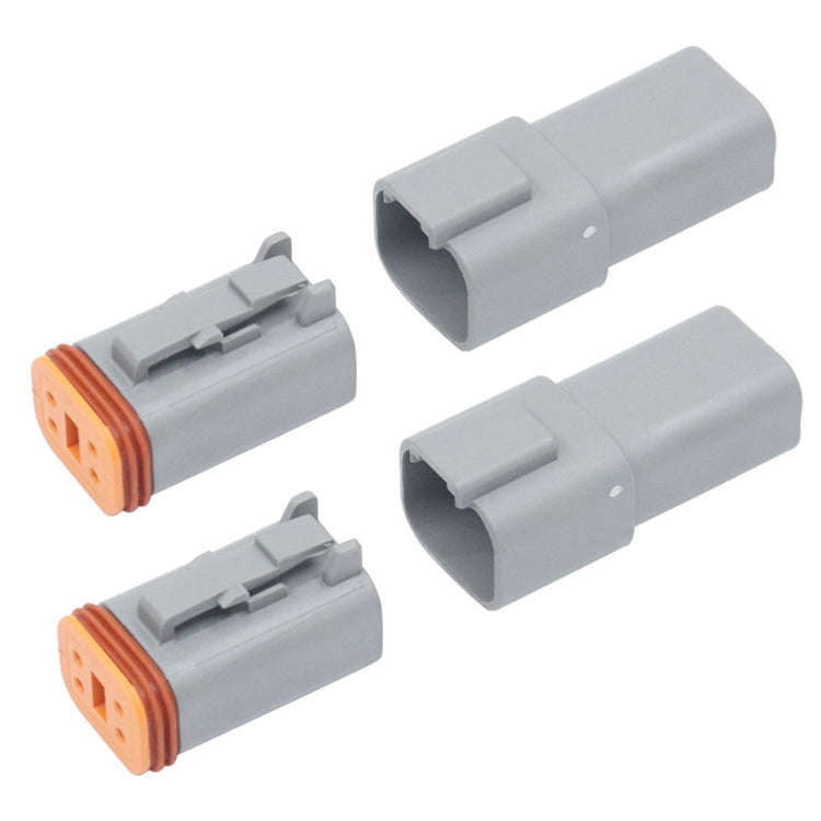 Car Waterproof Connector Conductive Connection Terminal, 4 PCS DT04-2P / DT06-2S With Copper, 4 P...