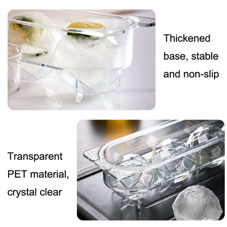 Household Food Grade Transparent Round Ice Cube Mold, Size: Large, Small, Medium, Large