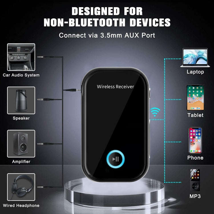 Car Bluetooth 5.0 Audio Receiver 3.5mm Bluetooth Converter, 5.0 Audio Receiver