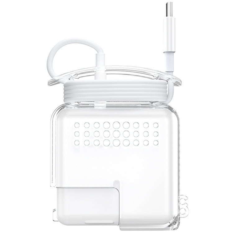 OATSBASF Transparent Silicone Power Protective Case For IPhone MacBook Pro Air, 20W