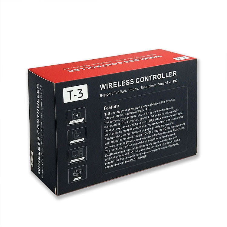 T3 Mobile Phone Wireless Bluetooth Direct Connection Gamepad For Android/iOS Phones, T3 For Andro...