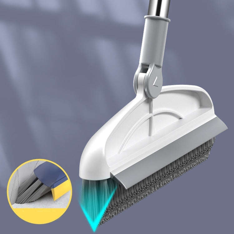 Hard Bristle Crevice  Brush Long Handle Floor Brush Wiper,Style:, 2-section Rod, 3-section Rod