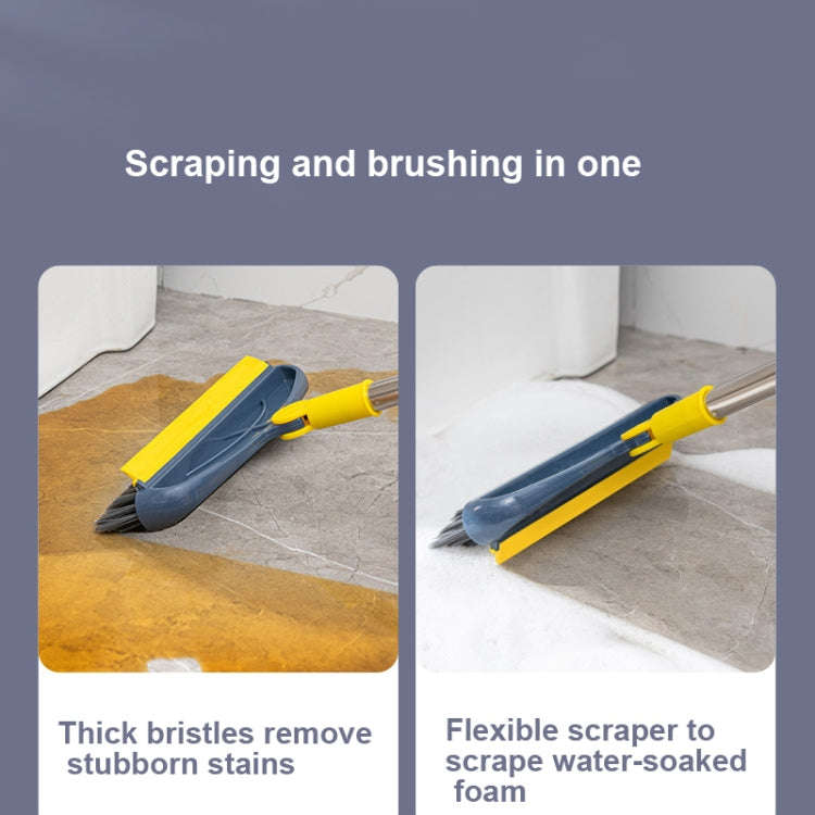 Hard Bristle Crevice  Brush Long Handle Floor Brush Wiper,Style:, 2-section Rod, 3-section Rod