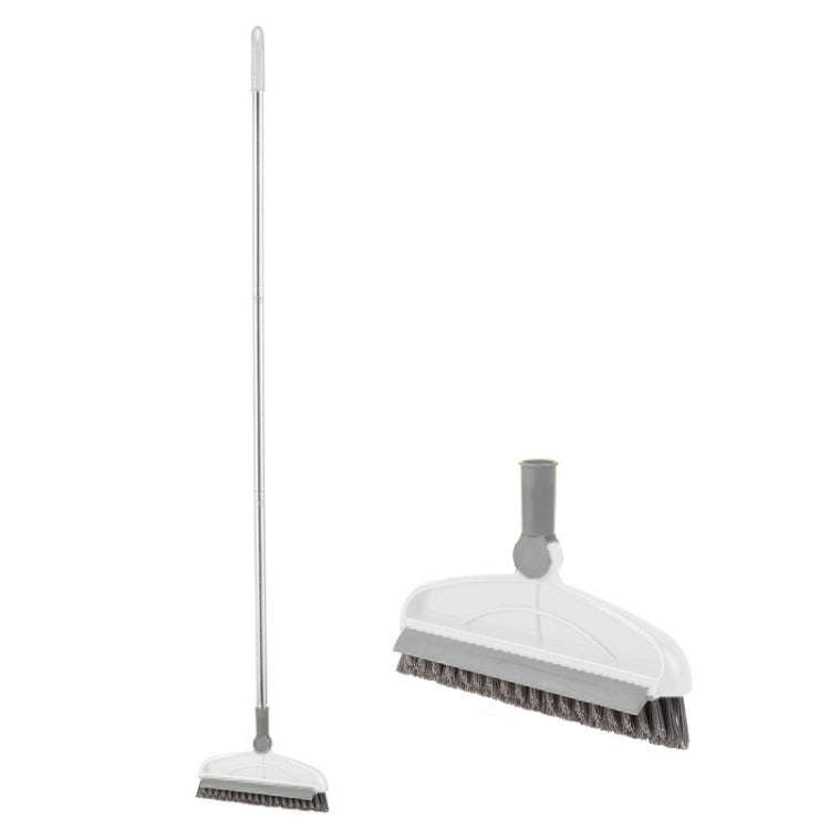 Hard Bristle Crevice  Brush Long Handle Floor Brush Wiper,Style:, 2-section Rod, 3-section Rod