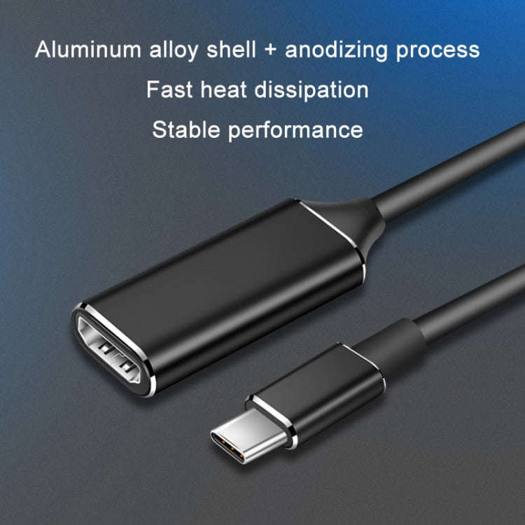 TYPE-C USB3.1 to HDMI HD 4K Converter, Black, Silver